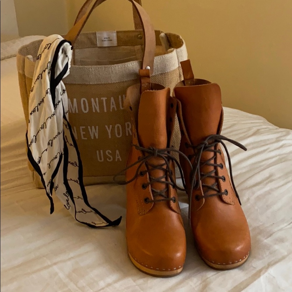 Swedish Hasbeens lace-up boots